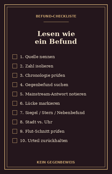 Befund-Checkliste